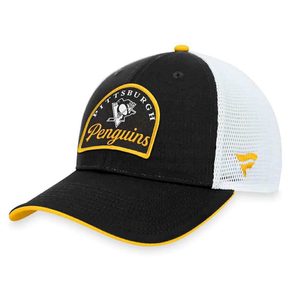 Pittsburgh Penguins Fanatics Fundamental Adjustable Hat - Black/White | US 200010126