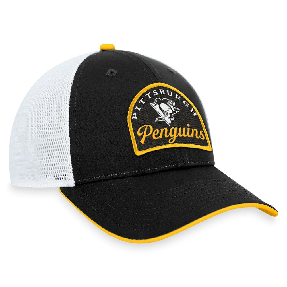 Pittsburgh Penguins Fanatics Fundamental Adjustable Hat - Black/White | US 200010126