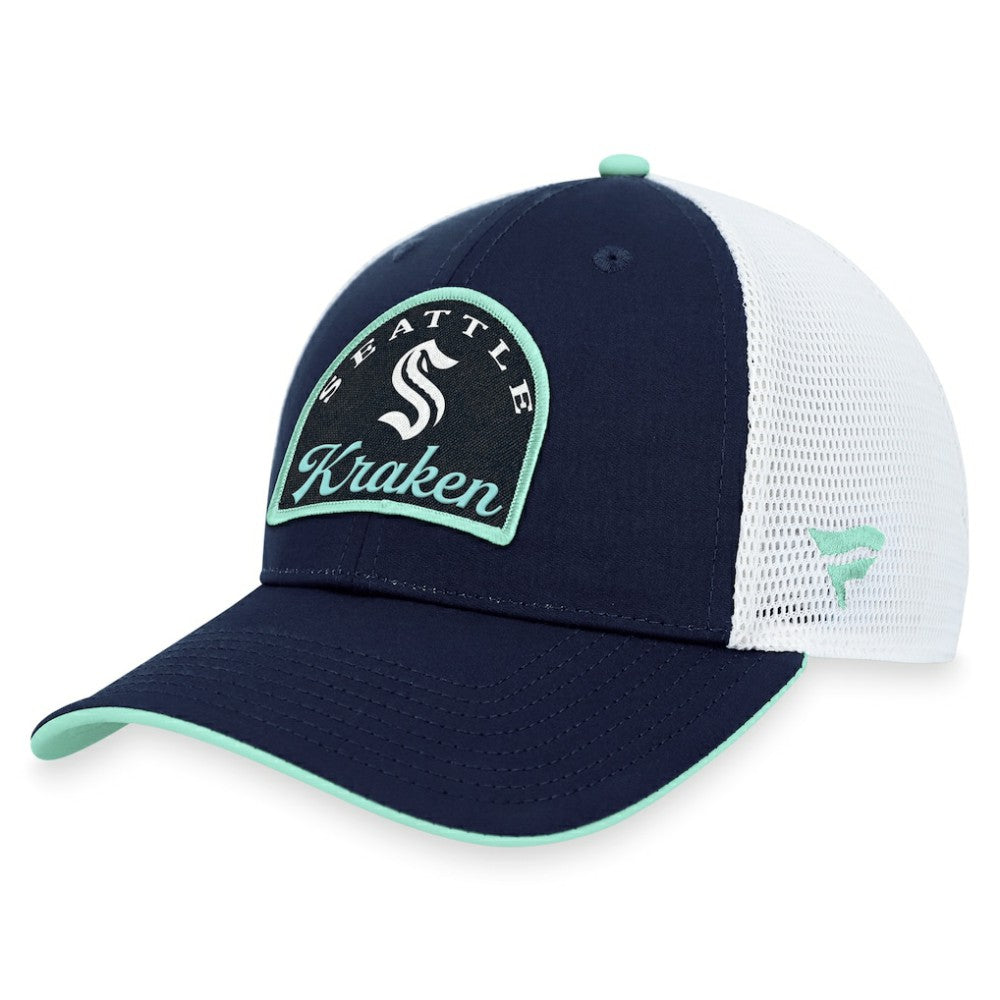 Seattle Kraken Fanatics Fundamental Adjustable Hat - Deep Sea Blue/White | US 200010128