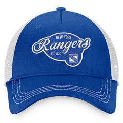New York Rangers Fanatics Women's Fundamental Trucker Adjustable Hat - Navy/White | US 200010173