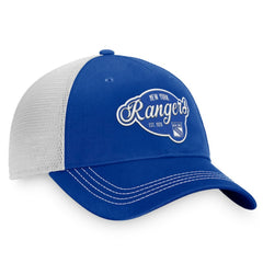 New York Rangers Fanatics Women's Fundamental Trucker Adjustable Hat - Navy/White | US 200010173