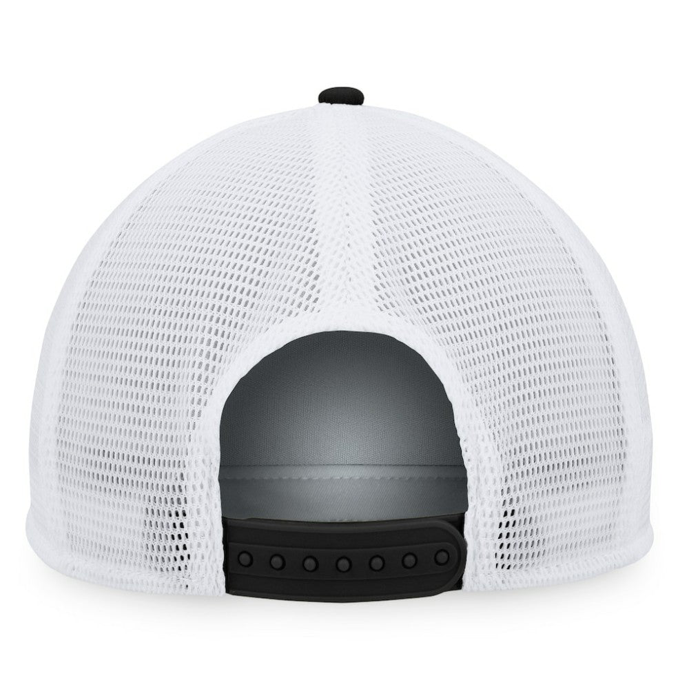 Pittsburgh Penguins Fanatics Foam Front Patch Trucker Snapback Hat - Black/White | US 200010209