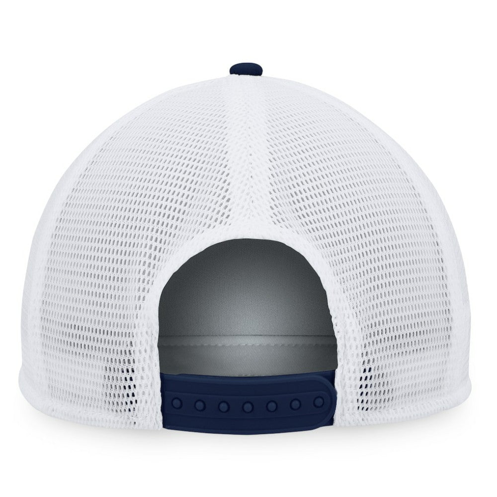 Seattle Kraken Fanatics Foam Front Patch Trucker Snapback Hat - Deep Sea Blue/White | US 200010212