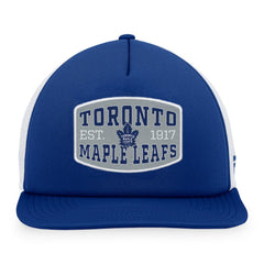 Toronto Maple Leafs Fanatics Foam Front Patch Trucker Snapback Hat - Blue/White | US 200010215