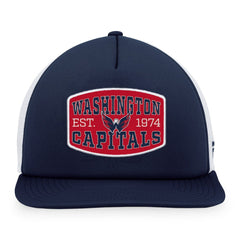 Washington Capitals Fanatics Foam Front Patch Trucker Snapback Hat - Navy/White | US 200010219