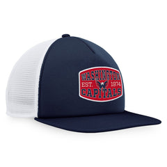 Washington Capitals Fanatics Foam Front Patch Trucker Snapback Hat - Navy/White | US 200010219