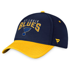 St. Louis Blues Fanatics Fundamental 2-Tone Flex Hat - Navy/Gold | US 200010312