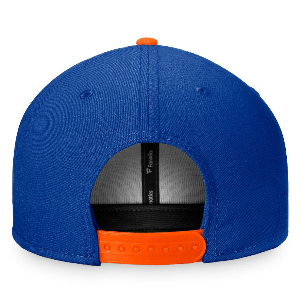 New York Islanders Fanatics Fundamental Colorblocked Snapback Hat - Royal/Orange | US 200010396