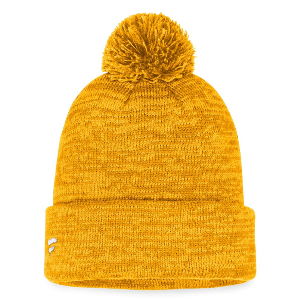 Nashville Predators Fanatics Fundamental Cuffed Knit Hat with Pom - Gold | US 200010436