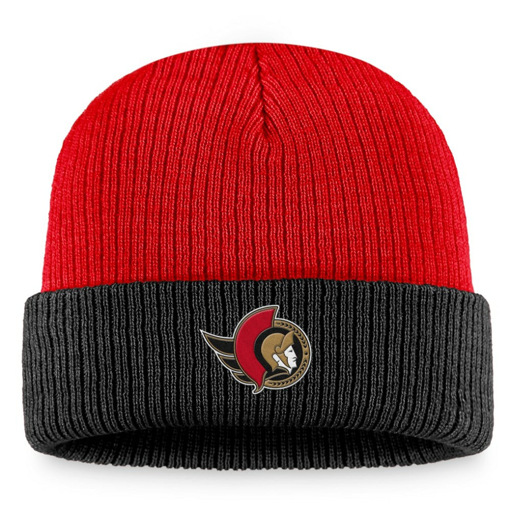 Ottawa Senators Fanatics Heritage Vintage Cuffed Knit Hat - Red/Black | US 200010513