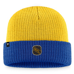 St. Louis Blues Fanatics Heritage Vintage Cuffed Knit Hat - Gold/Blue | US 200010519