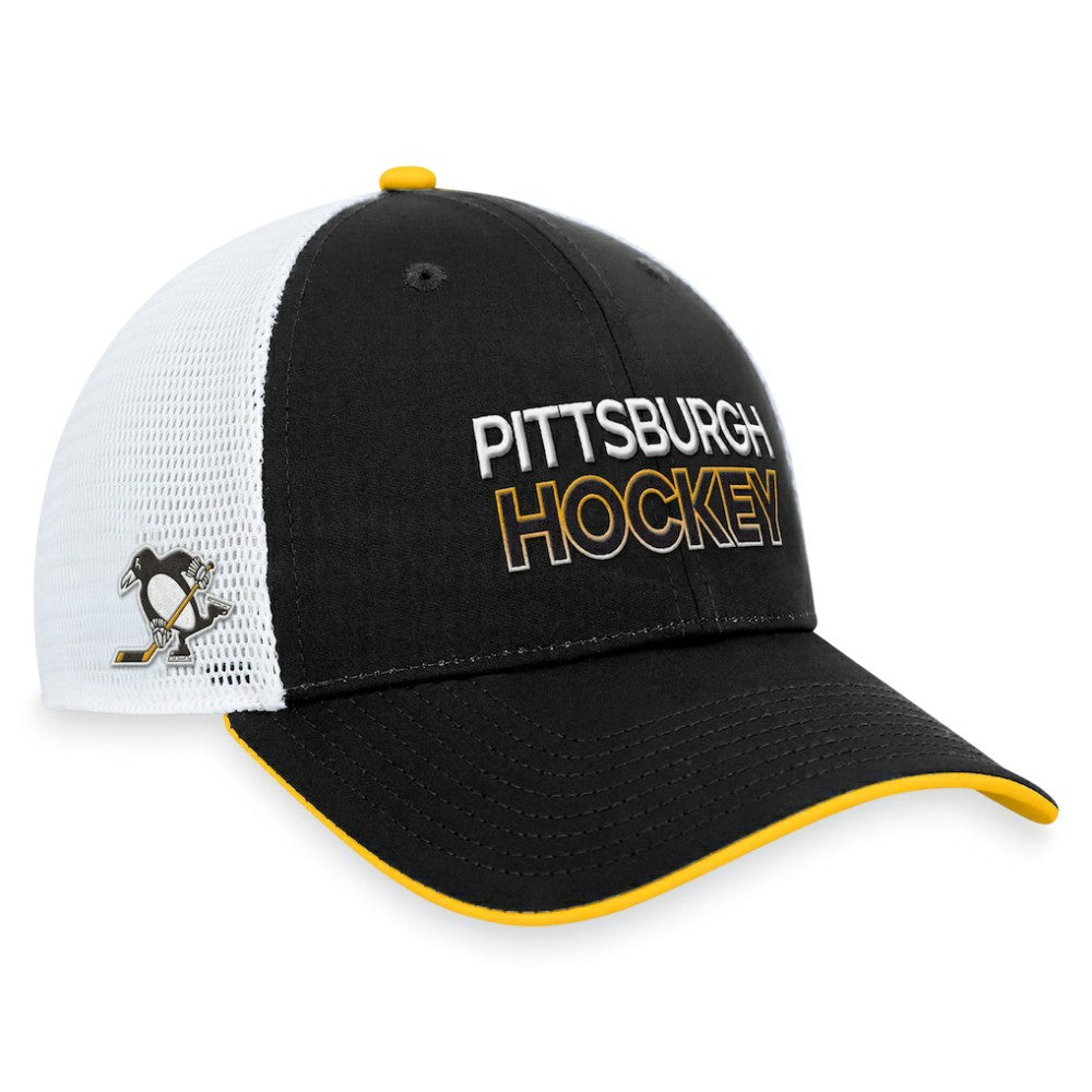 Pittsburgh Penguins Fanatics Authentic Pro Alternate Jersey Trucker Adjustable Hat - Black | US 200011125
