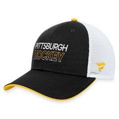 Pittsburgh Penguins Fanatics Authentic Pro Alternate Jersey Trucker Adjustable Hat - Black | US 200011125
