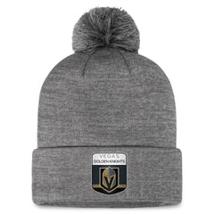 Vegas Golden Knights Fanatics Authentic Pro Home Ice Cuffed Knit Hat with Pom - Gray | US 200011178