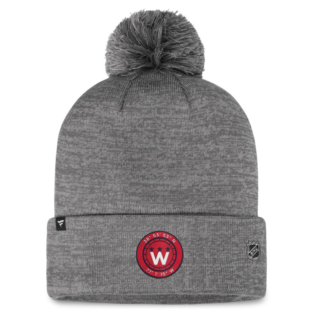 Washington Capitals Fanatics Authentic Pro Home Ice Cuffed Knit Hat with Pom - Gray | US 200011188