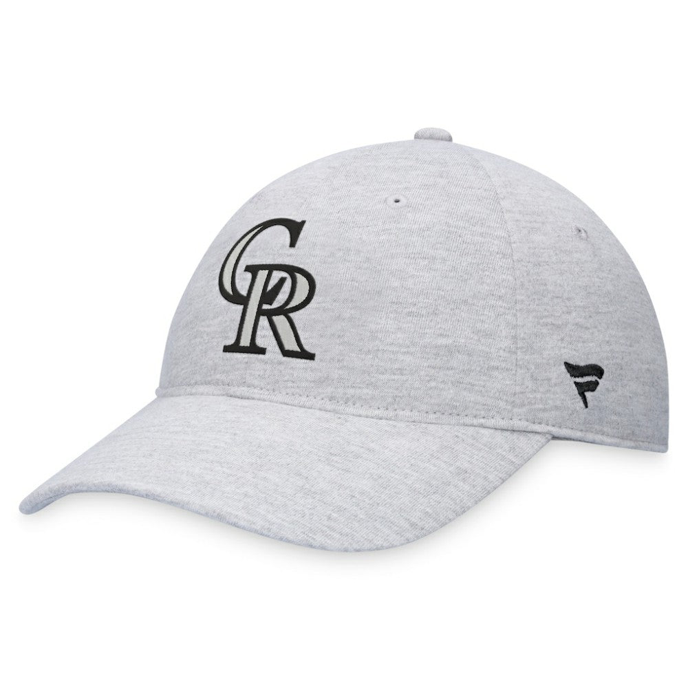 Colorado Rockies Fanatics Logo Adjustable Hat - Gray Hats