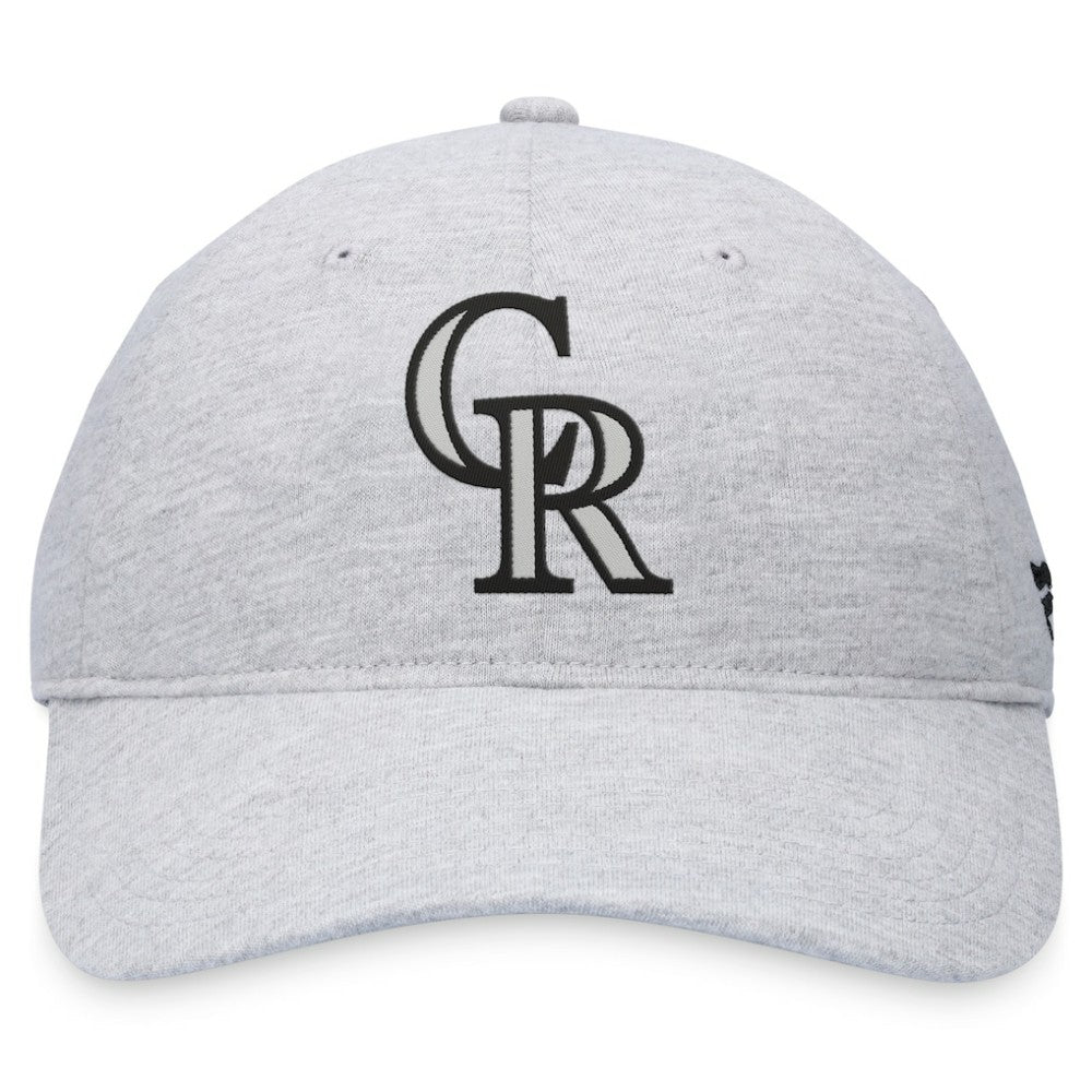 Colorado Rockies Fanatics Logo Adjustable Hat - Gray Hats
