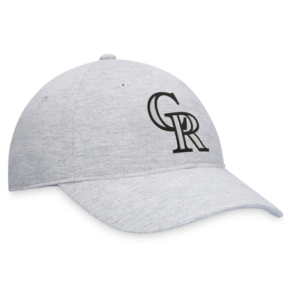 Colorado Rockies Fanatics Logo Adjustable Hat - Gray Hats