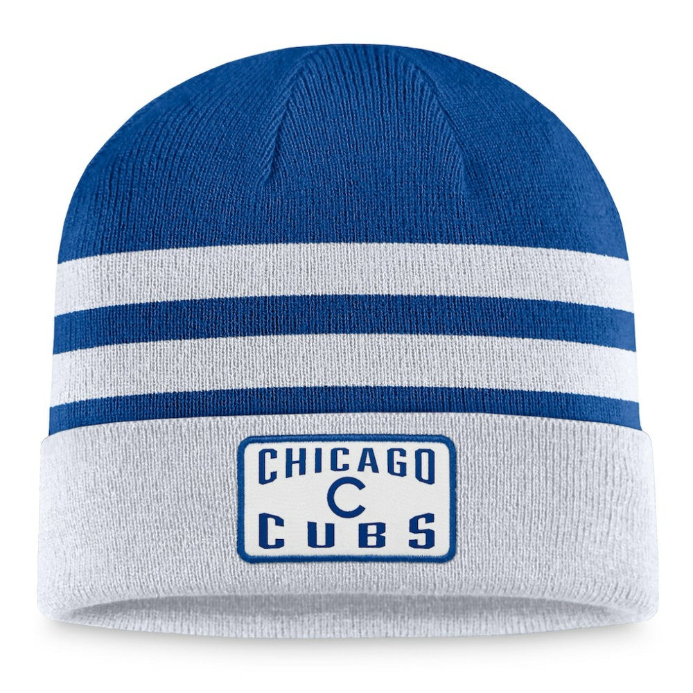 Chicago Cubs Fanatics Cuffed Knit Hat - Gray Hats