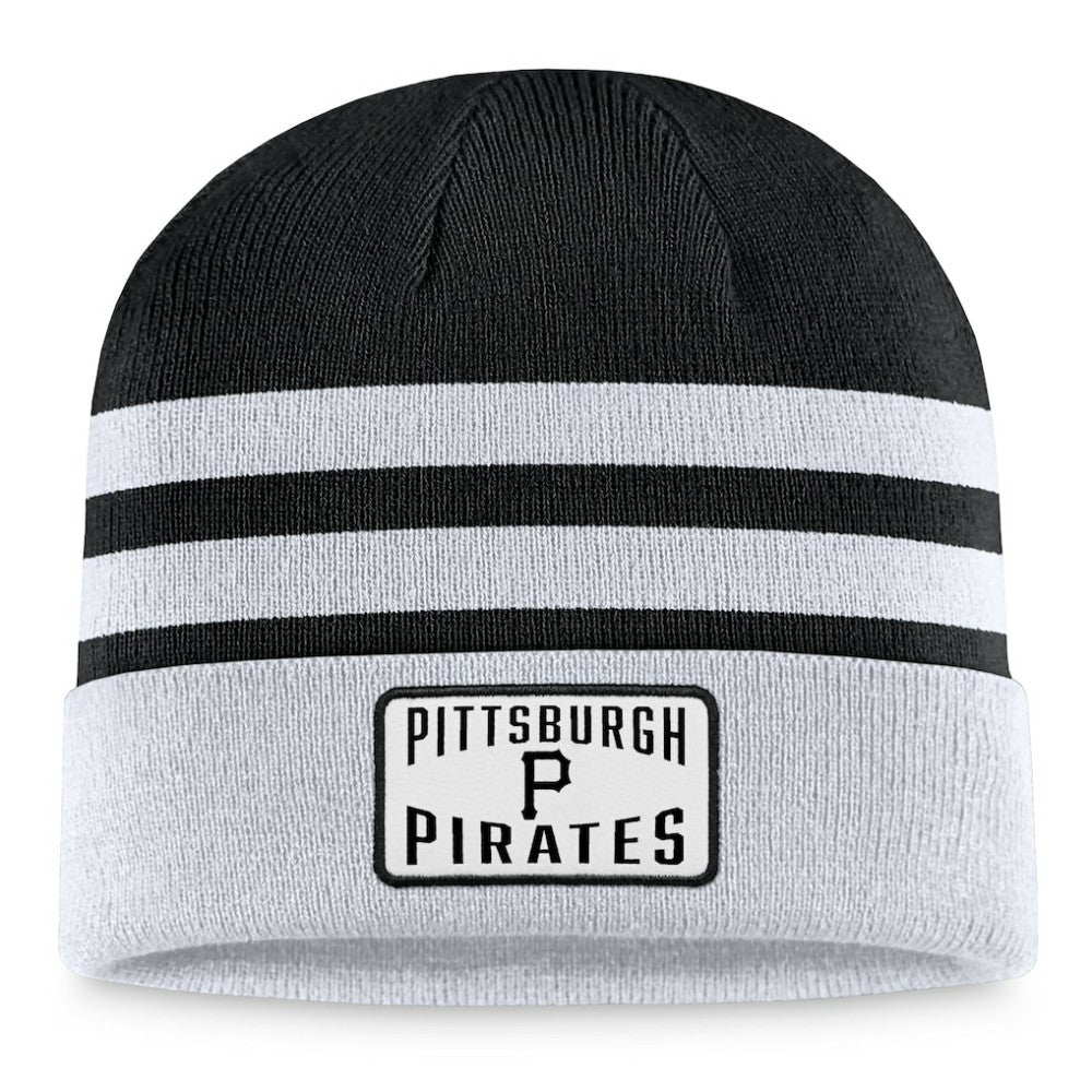 Pittsburgh Pirates Fanatics Cuffed Knit Hat - Gray Hats