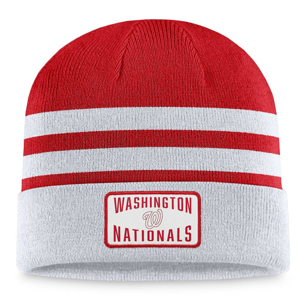 Washington Nationals Fanatics Cuffed Knit Hat - Gray Hats