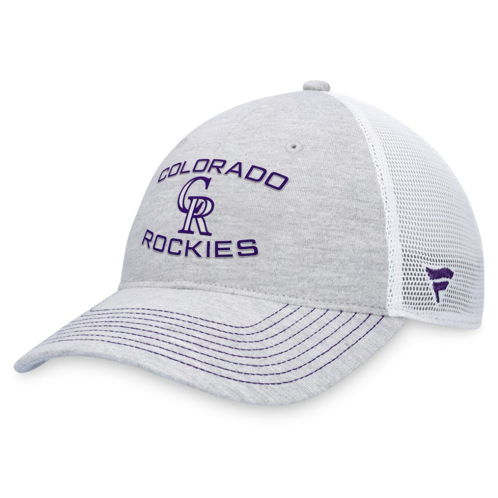 Colorado Rockies Fanatics Trucker Adjustable Hat - Gray Hats
