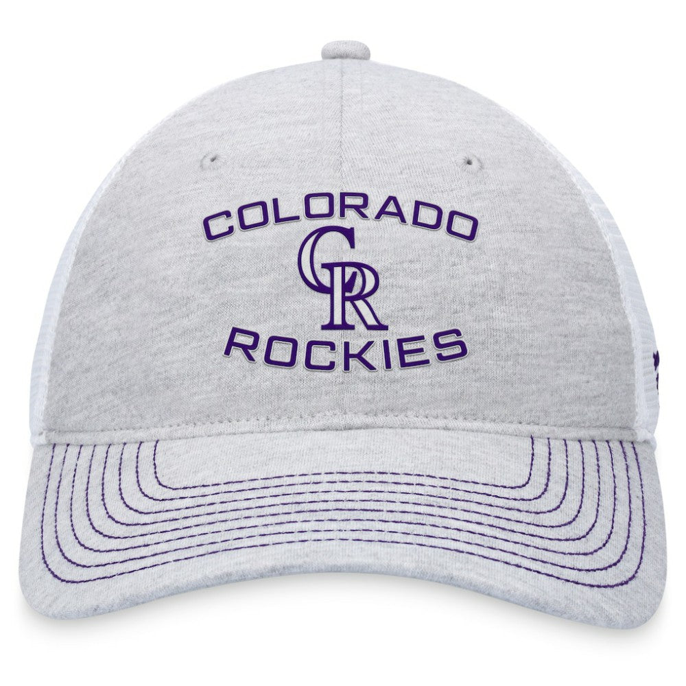 Colorado Rockies Fanatics Trucker Adjustable Hat - Gray Hats