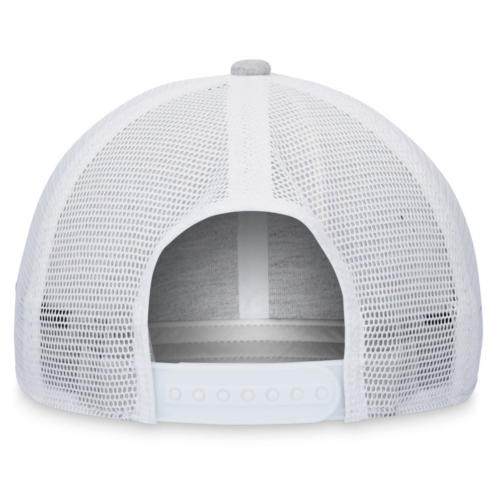Miami Marlins Fanatics Trucker Adjustable Hat - Gray Hats