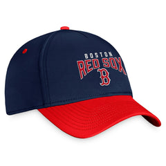 Boston Red Sox Fanatics Stacked Logo Flex Hat - Navy/Red Hats