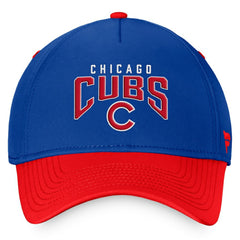 Chicago Cubs Fanatics Stacked Logo Flex Hat - Royal/Red Hats