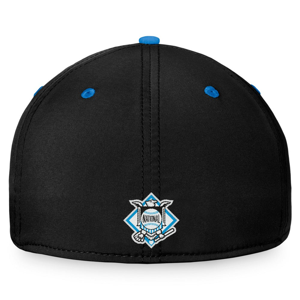 Miami Marlins Fanatics Stacked Logo Flex Hat - Black/Blue Hats
