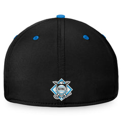 Miami Marlins Fanatics Stacked Logo Flex Hat - Black/Blue Hats