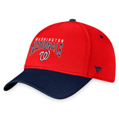 Washington Nationals Fanatics Stacked Logo Flex Hat - Red/Navy Hats