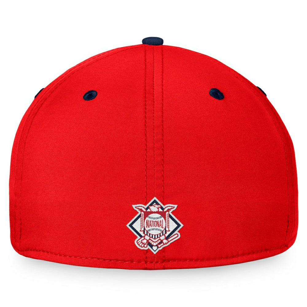 Washington Nationals Fanatics Stacked Logo Flex Hat - Red/Navy Hats