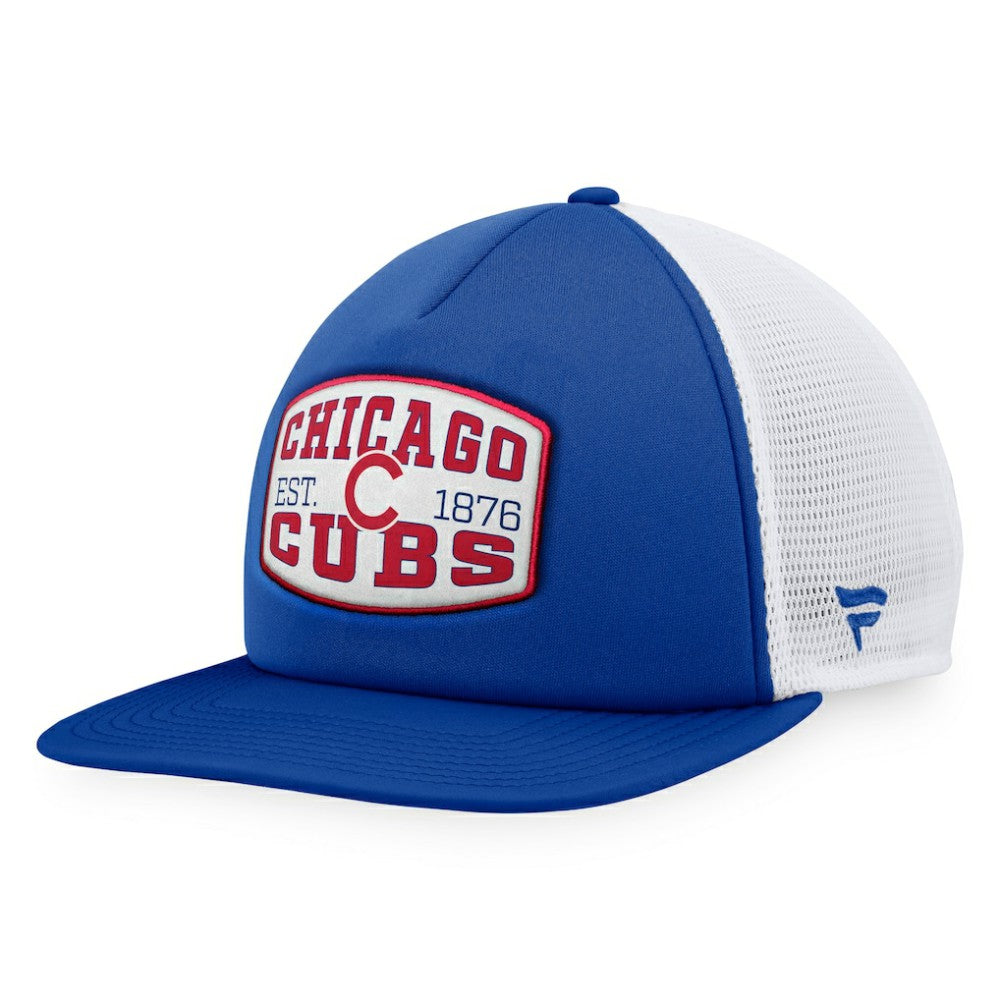 Chicago Cubs Fanatics Foam Front Patch Trucker Snapback Hat - Royal Hats