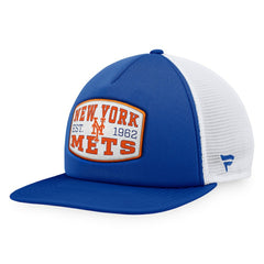 New York Mets Fanatics Foam Front Patch Trucker Snapback Hat - Royal Hats