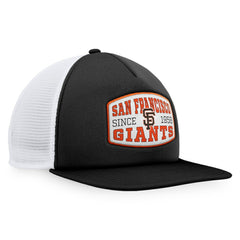 San Francisco Giants Fanatics Foam Front Patch Trucker Snapback Hat - Black Hats