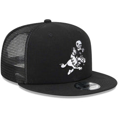 Dallas Cowboys New Era Retro Joe Main Trucker 9FIFTY Snapback Hat - Black Hats