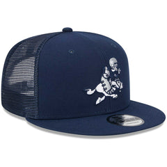 Dallas Cowboys New Era Retro Joe Main Trucker 9FIFTY Snapback Hat - Navy Hats