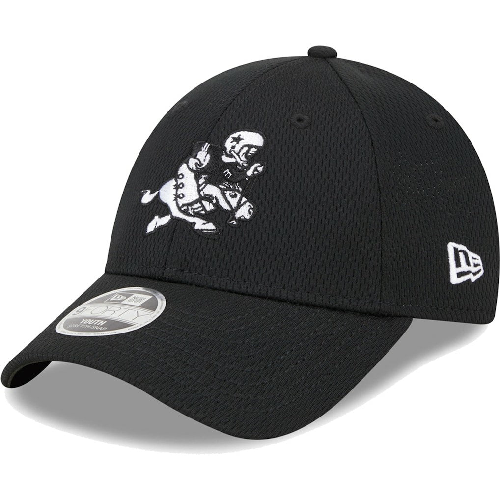 Dallas Cowboys New Era Youth Retro Joe Main B-Dub 9FORTY Adjustable Hat - Black Hats