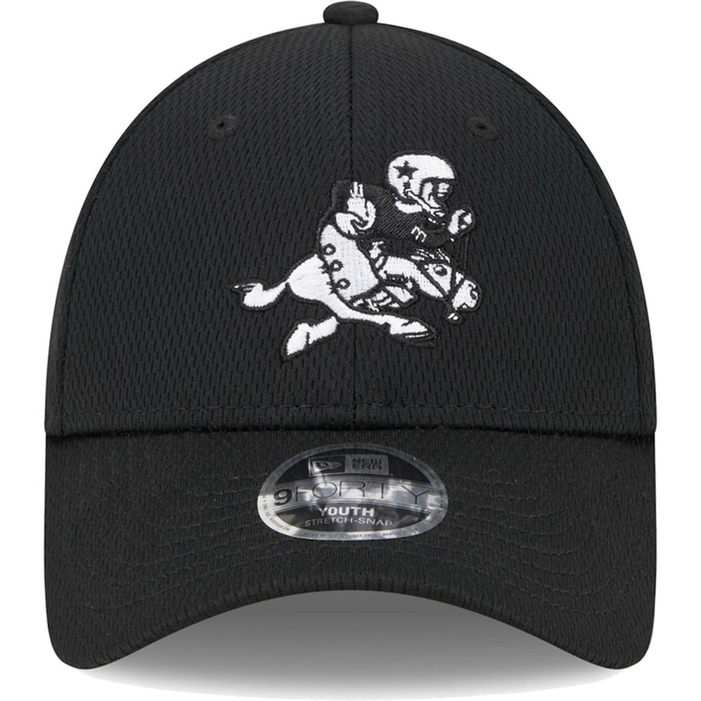 Dallas Cowboys New Era Youth Retro Joe Main B-Dub 9FORTY Adjustable Hat - Black Hats