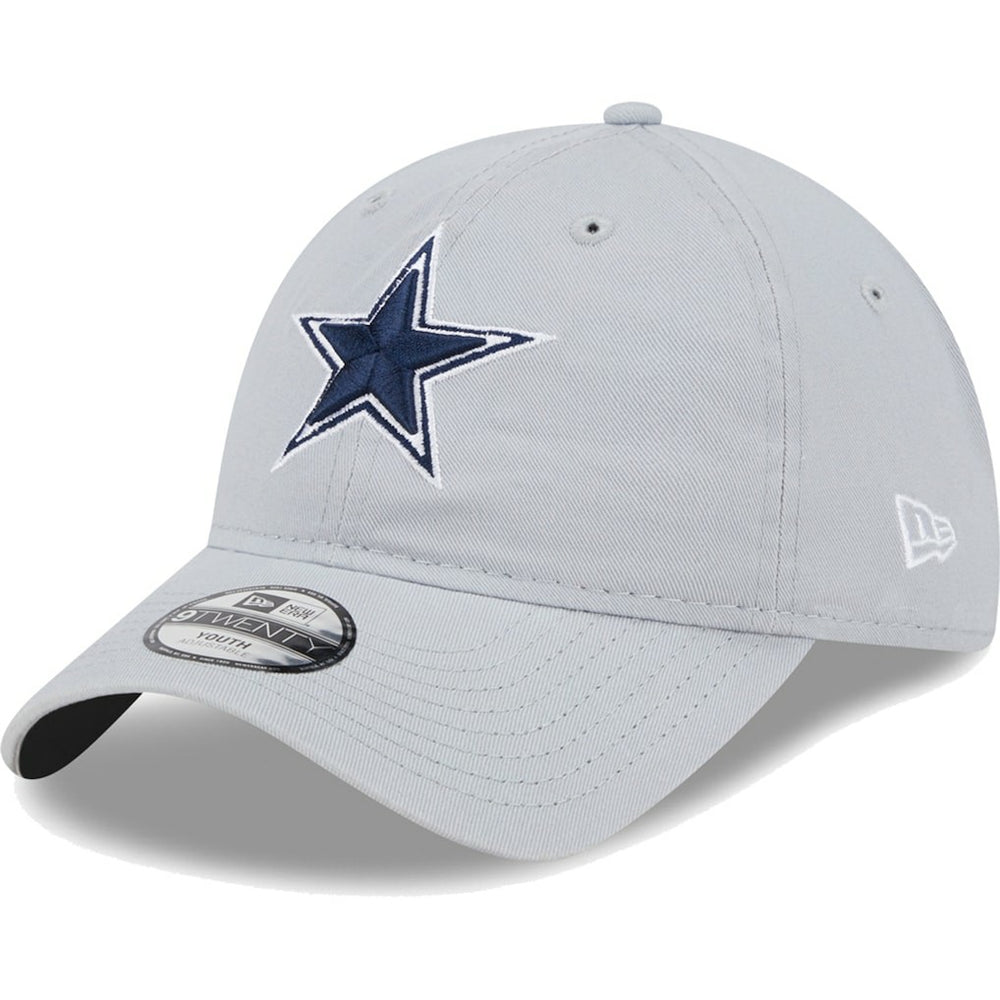 Dallas Cowboys New Era Youth Main Core Classic 2.0 9TWENTY Adjustable Hat - Gray Hats
