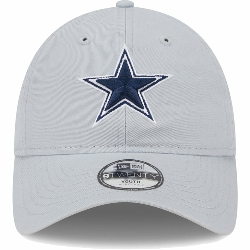 Dallas Cowboys New Era Youth Main Core Classic 2.0 9TWENTY Adjustable Hat - Gray Hats