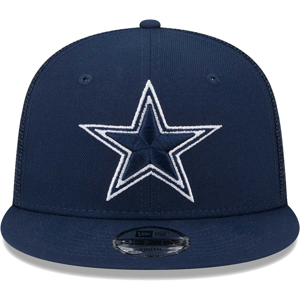 Dallas Cowboys New Era Youth Main Trucker 9FIFTY Snapback Hat - Navy Hats