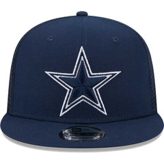 Dallas Cowboys New Era Main Trucker 9FIFTY Snapback Hat - Navy Hats