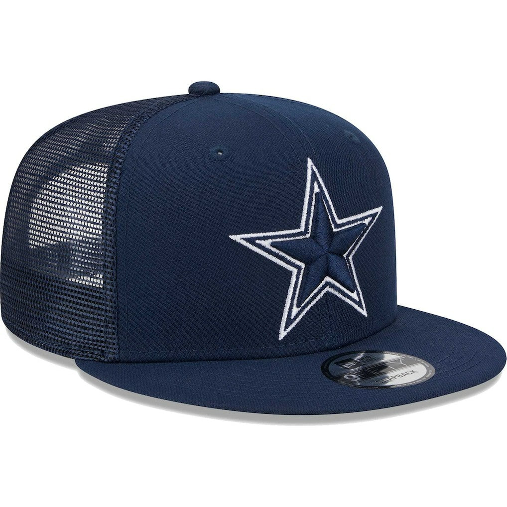 Dallas Cowboys New Era Main Trucker 9FIFTY Snapback Hat - Navy Hats