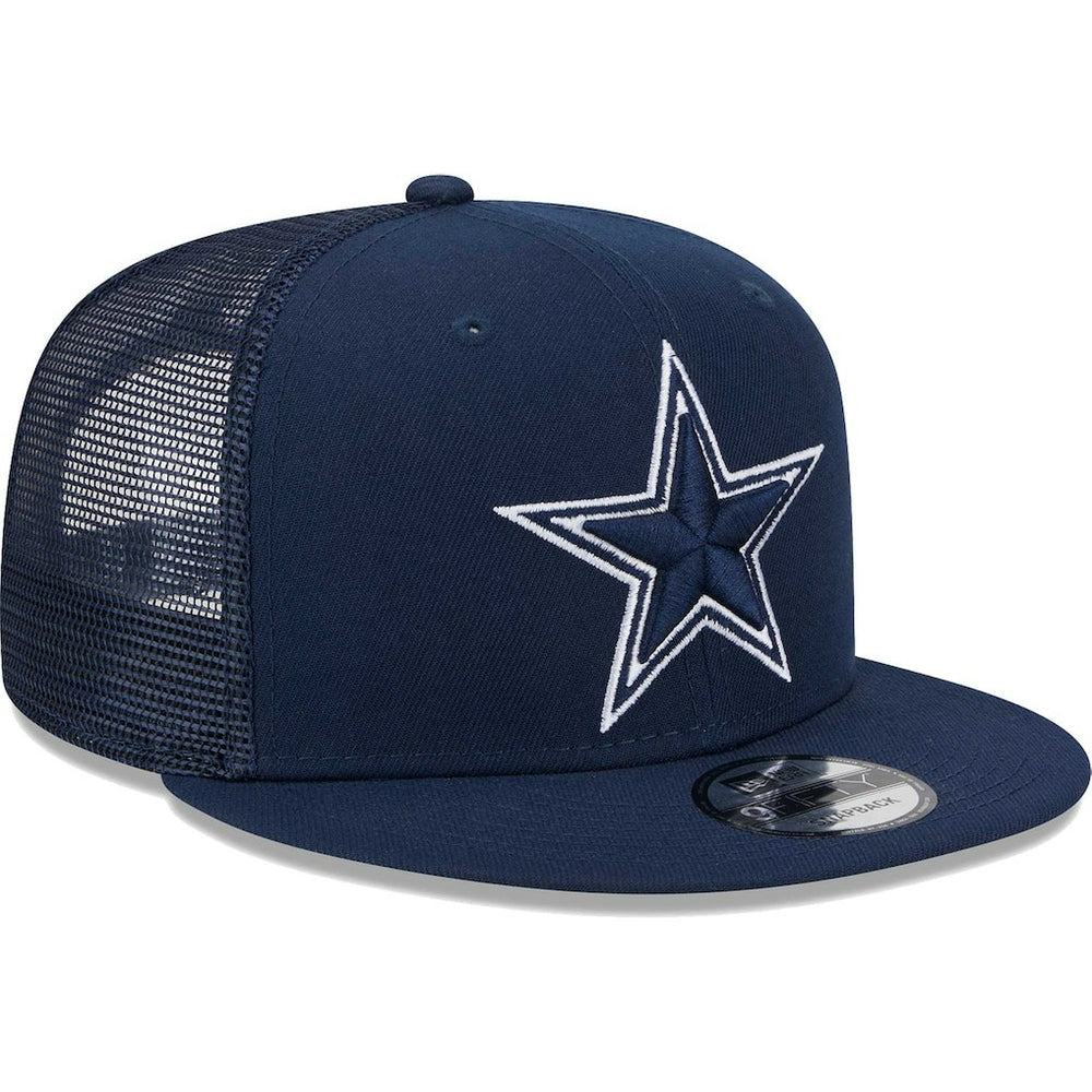 Dallas Cowboys New Era Main Trucker 9FIFTY Snapback Hat - Navy Hats