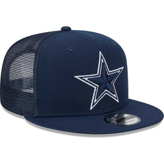 Dallas Cowboys New Era Main Trucker 9FIFTY Snapback Hat - Navy Hats