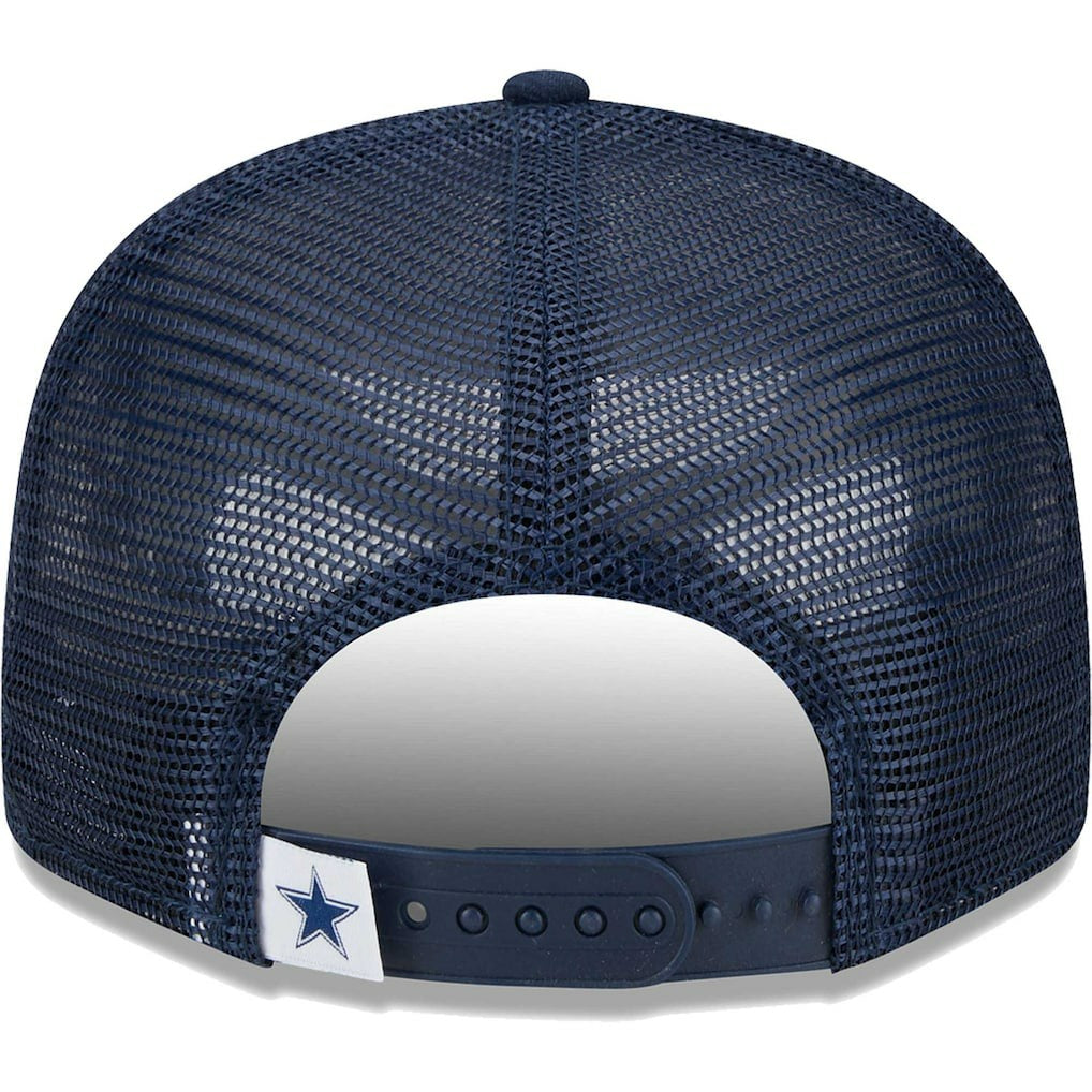 Dallas Cowboys New Era Main Trucker 9FIFTY Snapback Hat - Navy Hats
