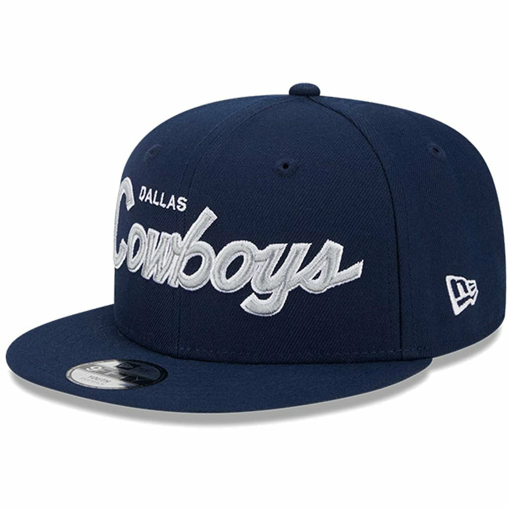 Dallas Cowboys New Era Youth Main Script 9FIFTY Snapback Hat - Navy Hats